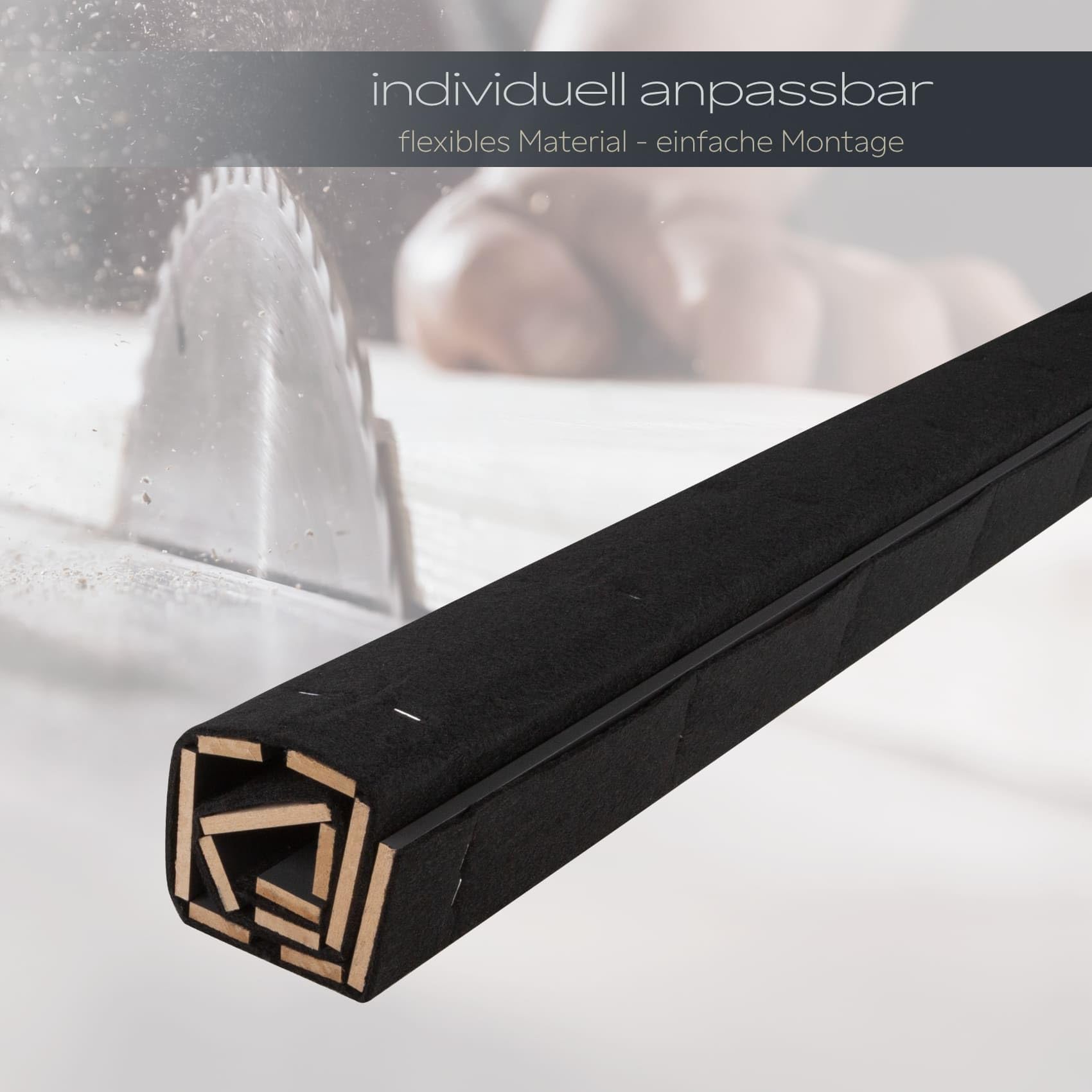 Hexim Akustikpaneele Mila 138,5x60 4er Black Lead 3,32 m²