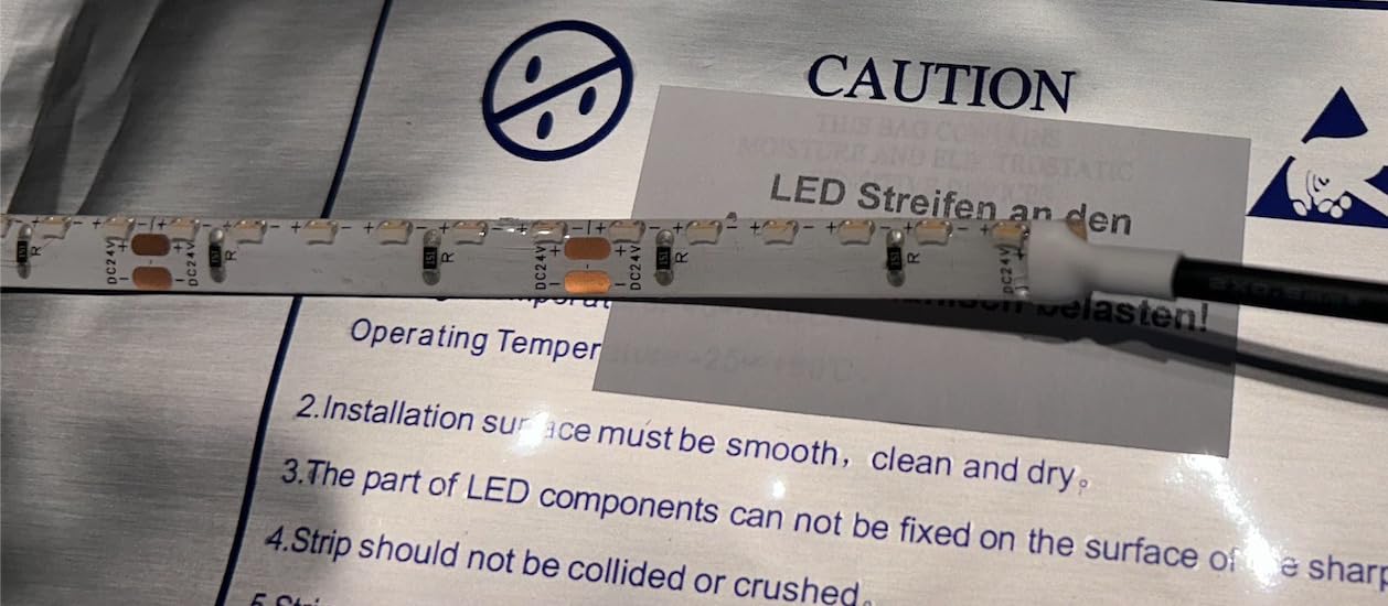 Hexim LED Sockelleiste HF-3 Weiß 10 Meter 109x22mm