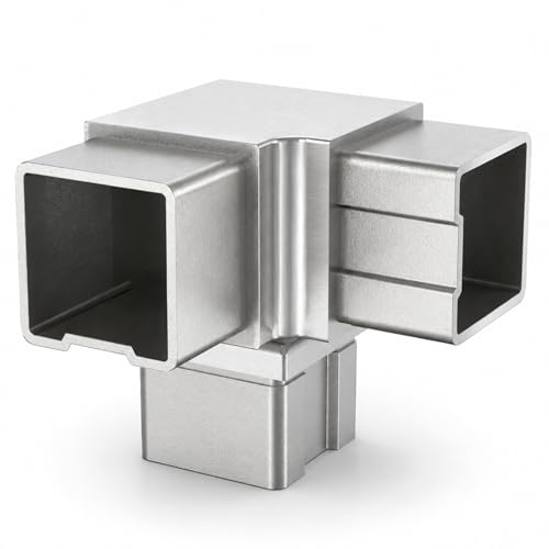 PRIOstahl Geländerbau Eckverbinder 40x40x2mm V2A 1 Stück