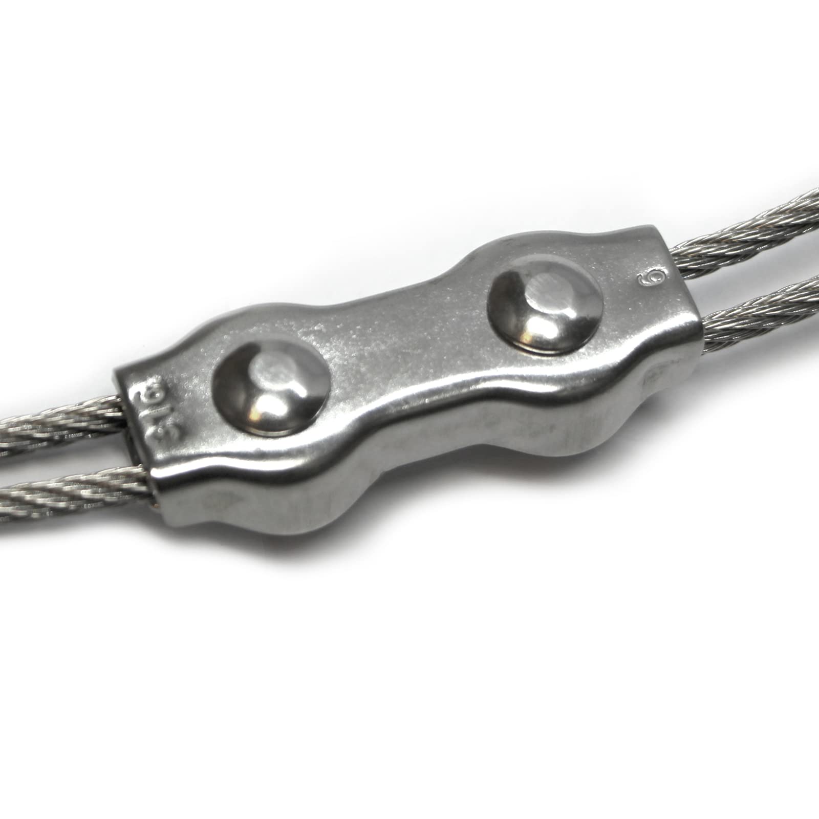 PRIOstahl Duplexklemmen 3 mm 10 Stück Edelstahl V4A