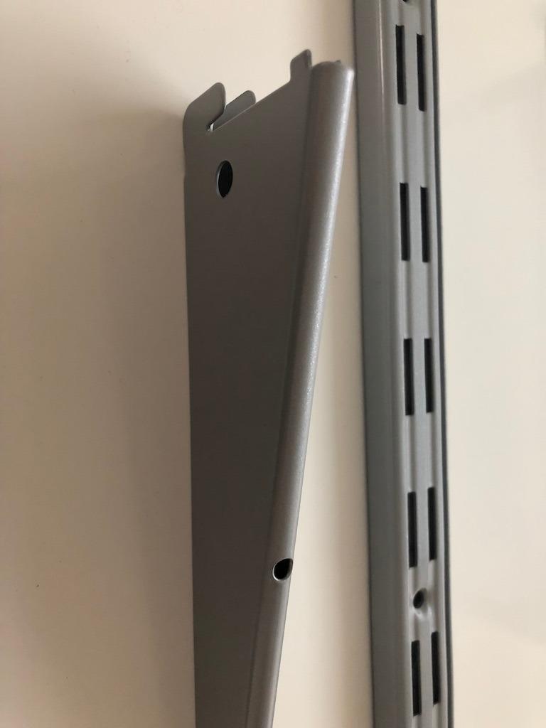PRIOstahl Regalträger Weiß 600mm 10er Set 1-reihig Stahl