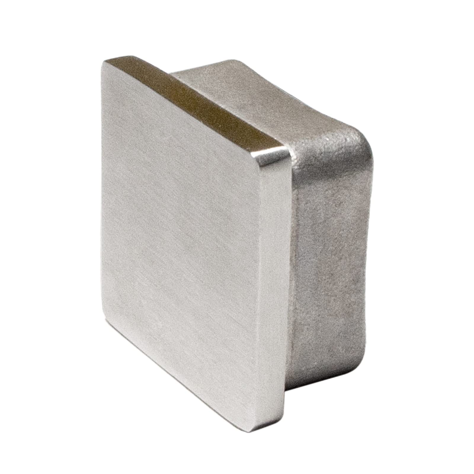 PRIOstahl Rohrstopfen Vierkant 40x40x2mm V2A flach