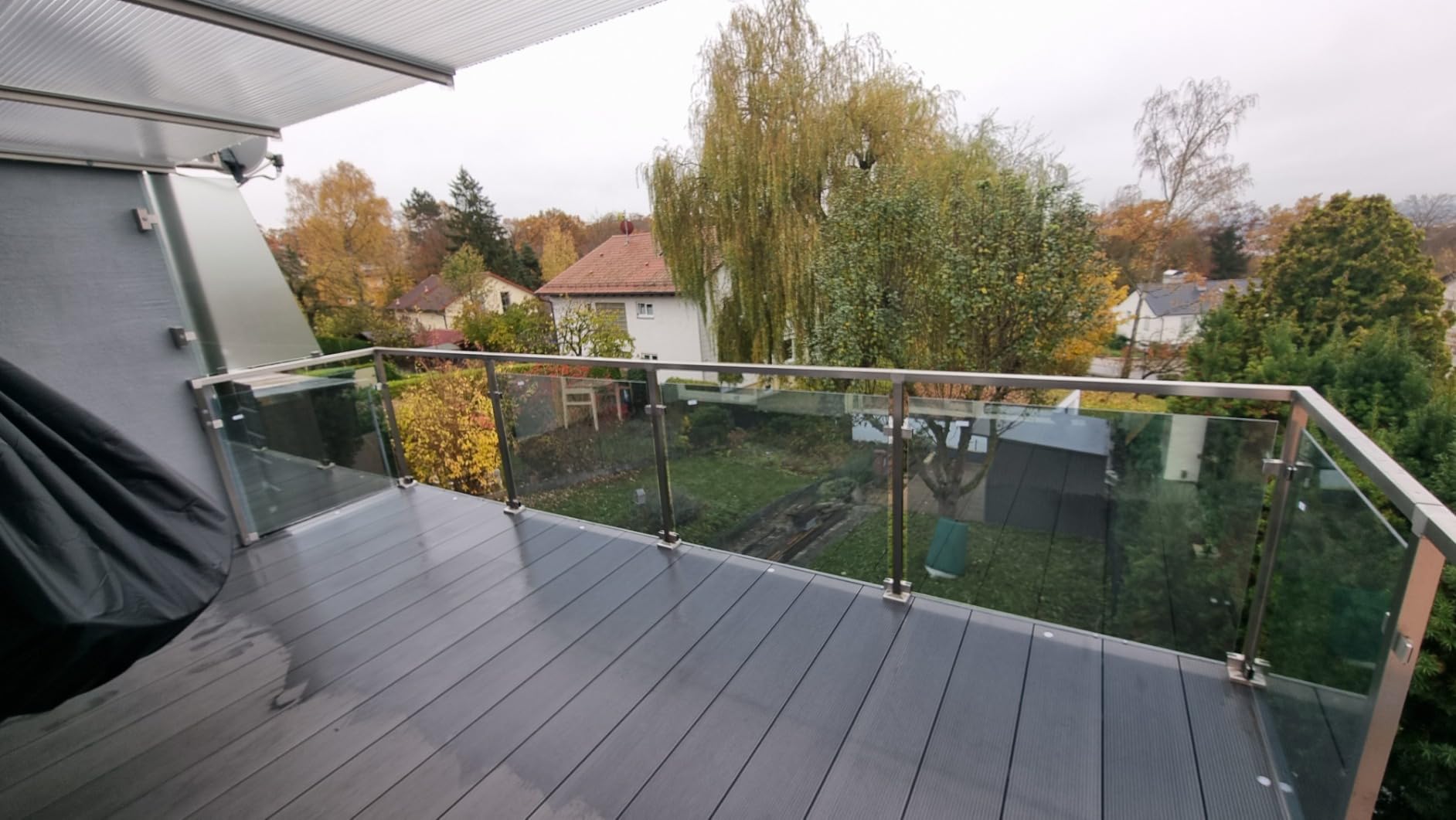 PRIOstahl Glashalter 45x45x28 Glasklemmen 12 mm 4 Stück V2A