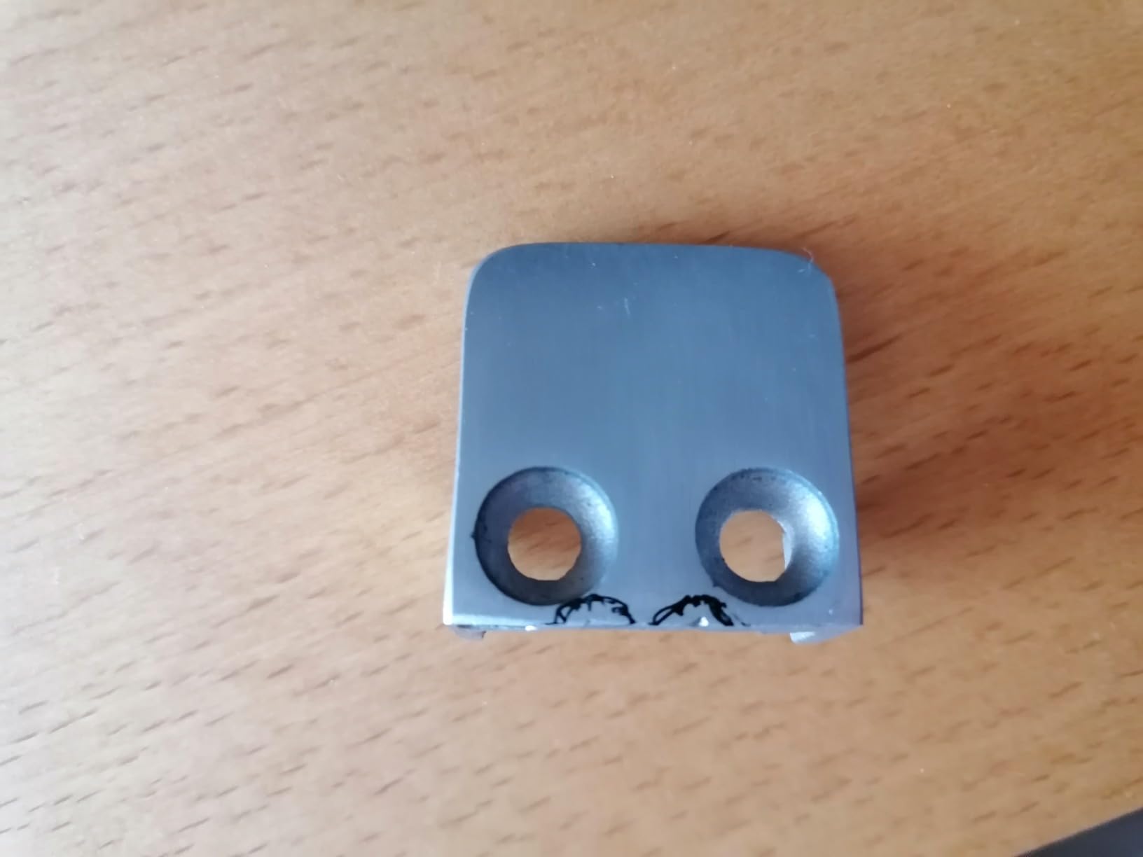 PRIOstahl Glashalter 30x30x18mm Glasklemme 4 mm 4er Set V2A Flach