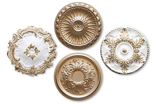 Hexim Stuckrosette R-15 Gold Deckenrosette Ø34cm EPS