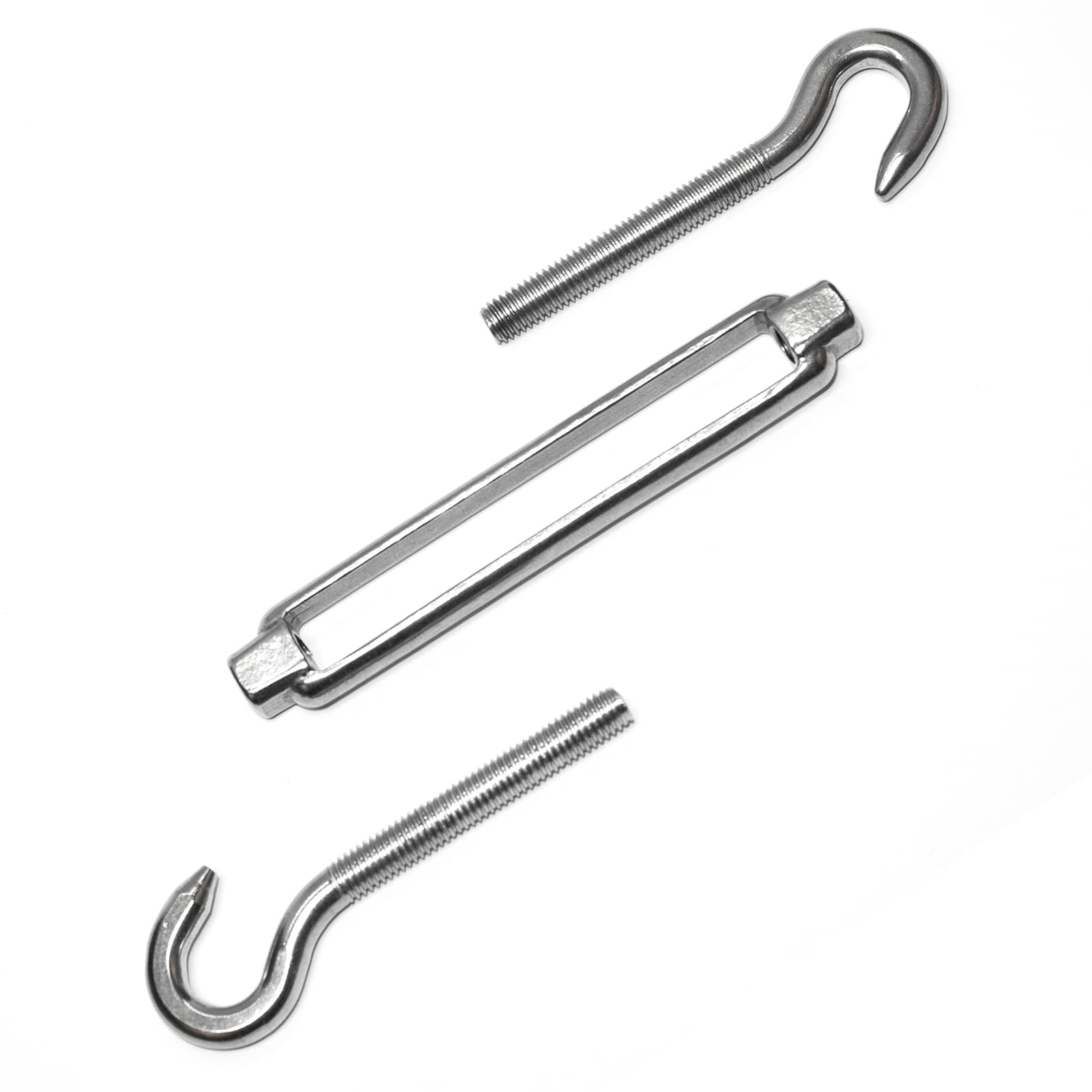 PRIOstahl Spannschloss M10 Haken-Haken Edelstahl V4A