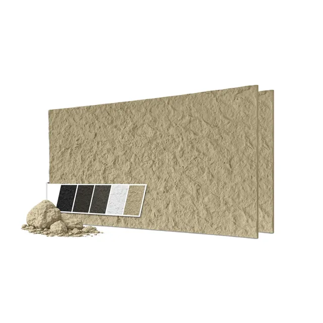 Hexim Wandpaneele Steinoptik beige 120x60 cm PU