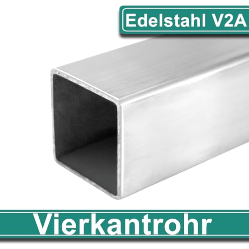PRIOstahl Geländerbau Vierkantrohr 40x40x2 1500mm Edelstahl V2A