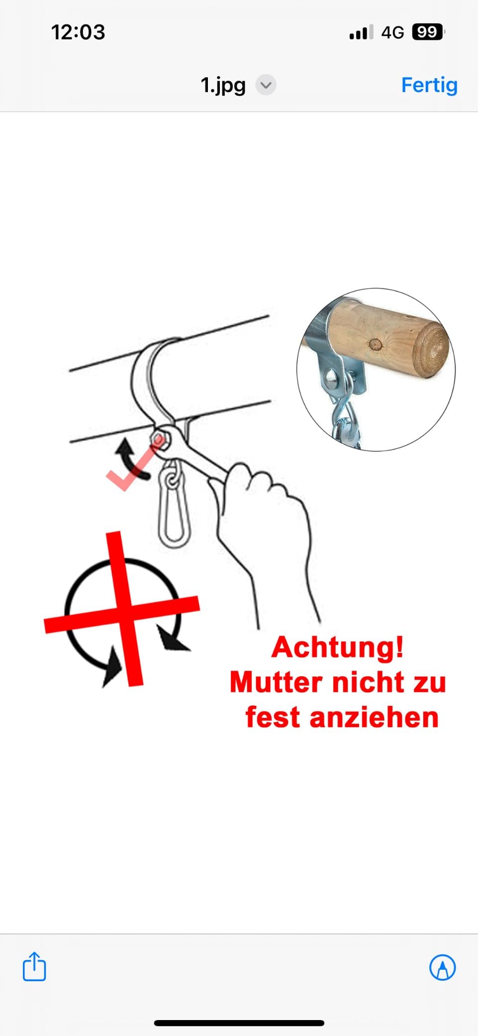 PRIOstahl Schaukelschelle 50mm Schaukelhaken verzinkt 1St