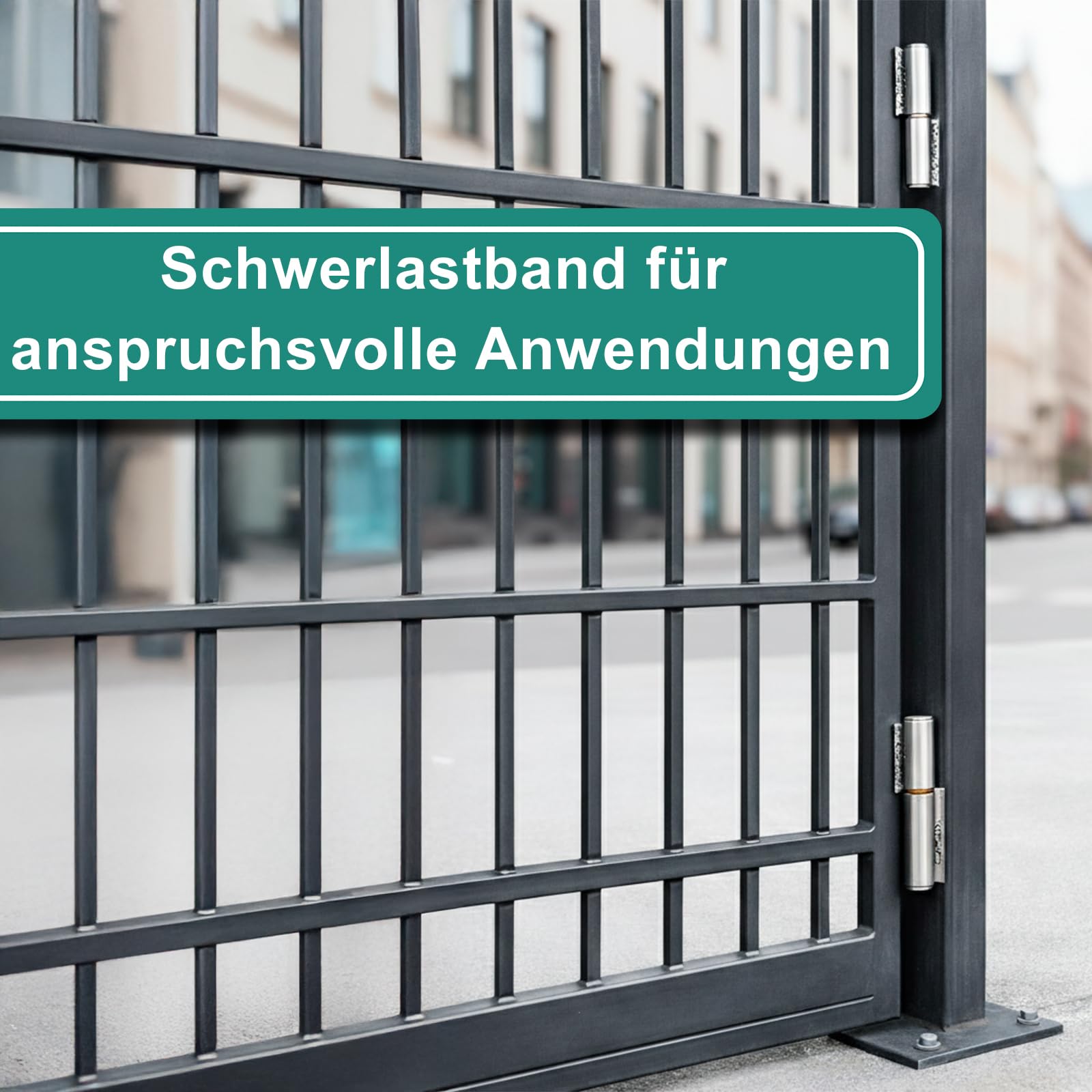 PRIOstahl Anschweißscharnier 6x60mm V2A 4 Stück Schwerlast