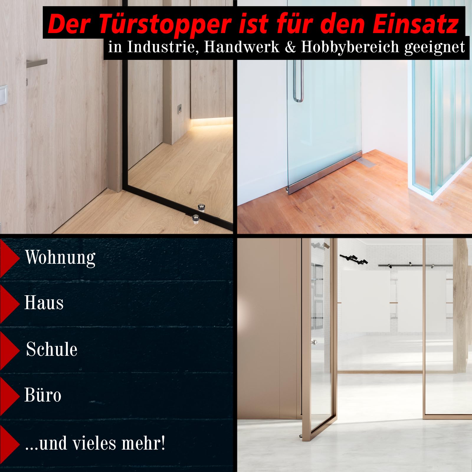 PRIOstahl Türstopper Modell 6 Boden 47 mm Edelstahl V2A