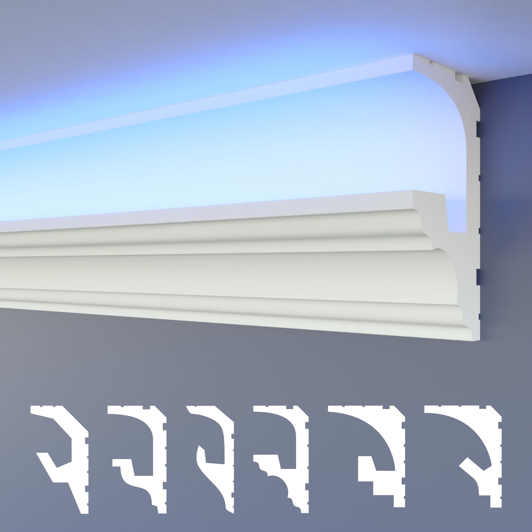 Hexim HLED 6 LED Deckenleiste 10,2 m weiß XPS