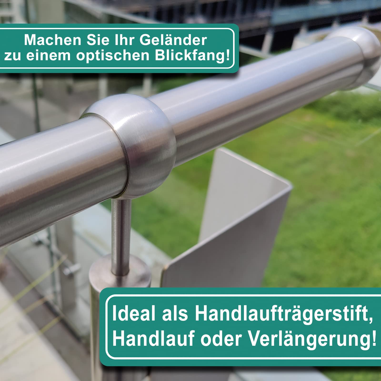 PRIOstahl Verbindungsstift 75mm Ø12mm M8 V2A anschweißen