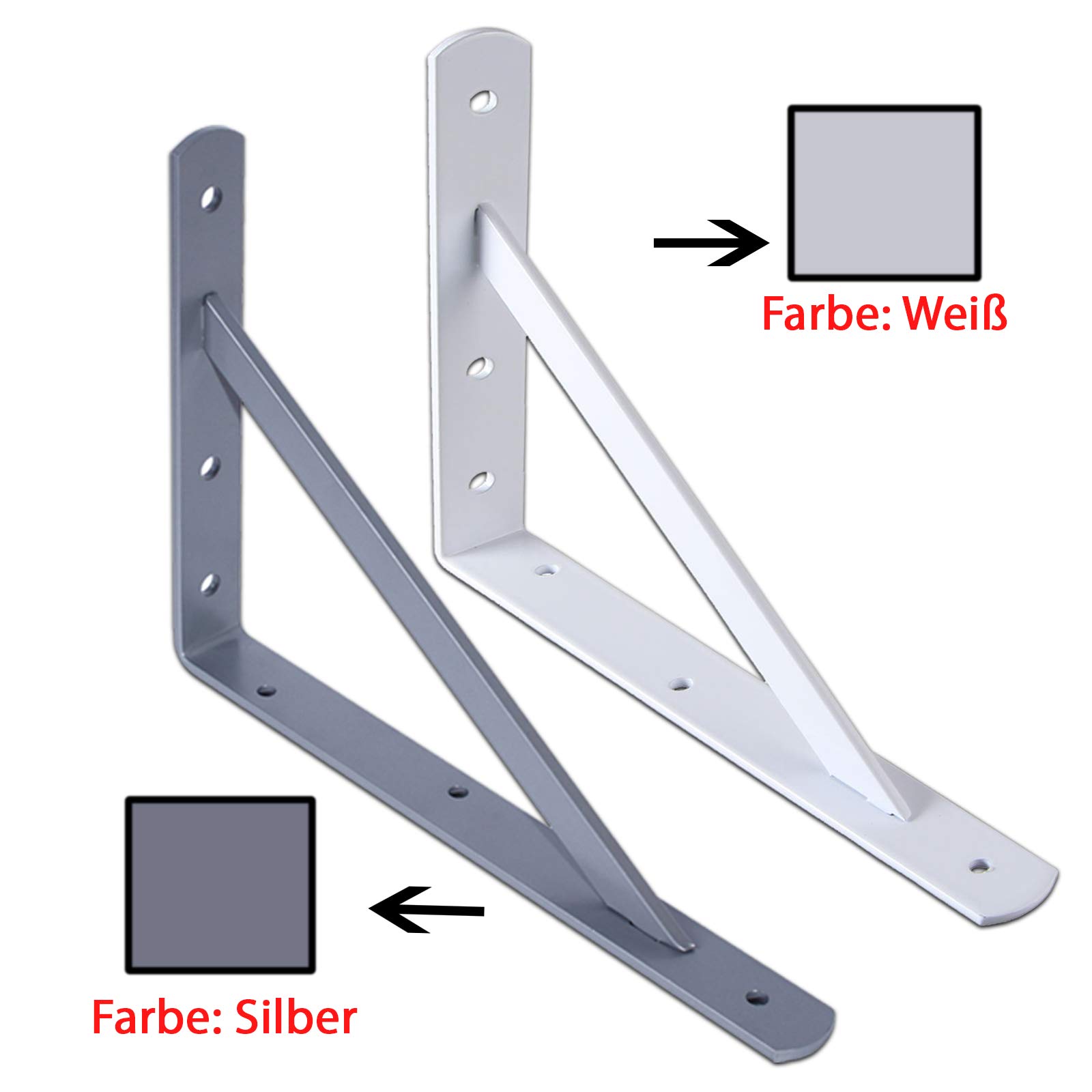 PRIOstahl Regalträger Schwerlast 330x495 4er Set Baustahl