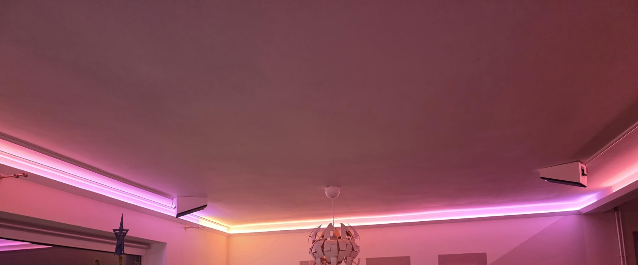 Heximo HLED 10 LED Stuckleiste Weiß 65x75mm 10,2 Meter