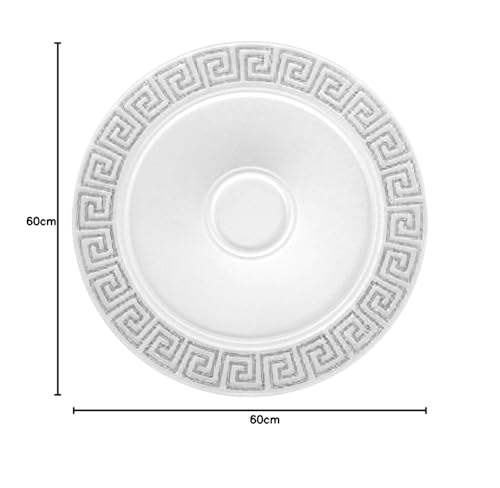 Hexim R-30 Stuckrosette Ø 60 cm silber EPS