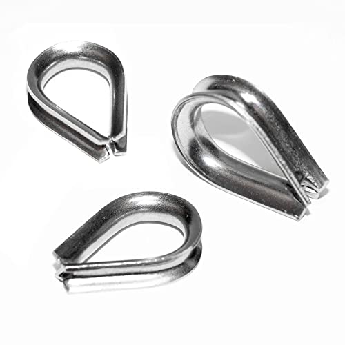 PRIOstahl Geländerbau Kausche 10 mm Edelstahl V4A 10 Stück