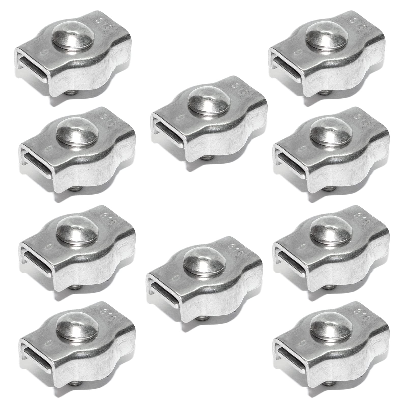 PRIOstahl Geländerbau Simplexklemmen 6mm V4A 10 Stück
