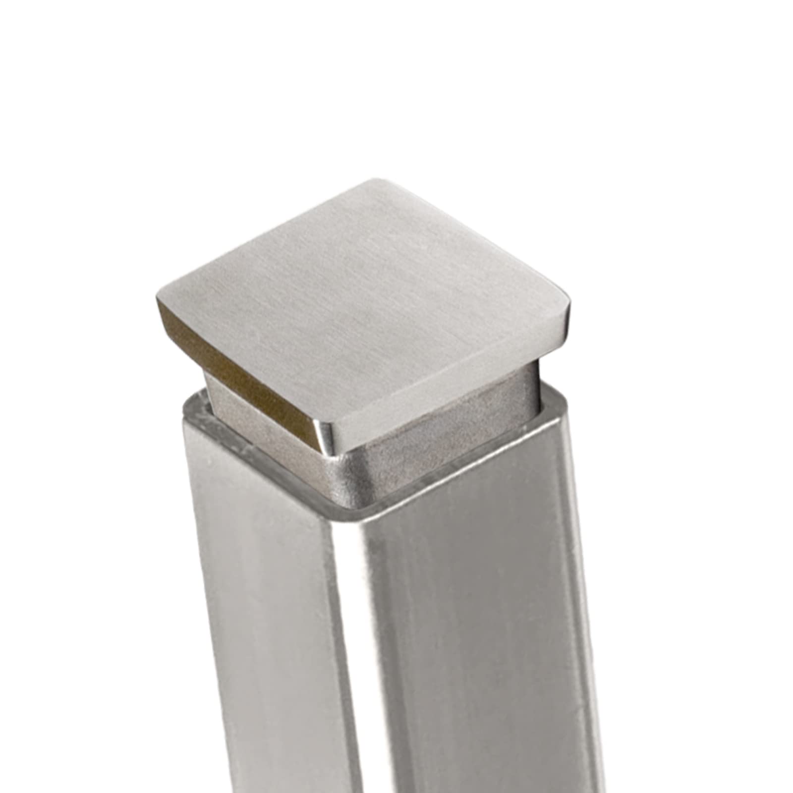 PRIOstahl Rohrstopfen Vierkant 40x40x2mm V2A flach