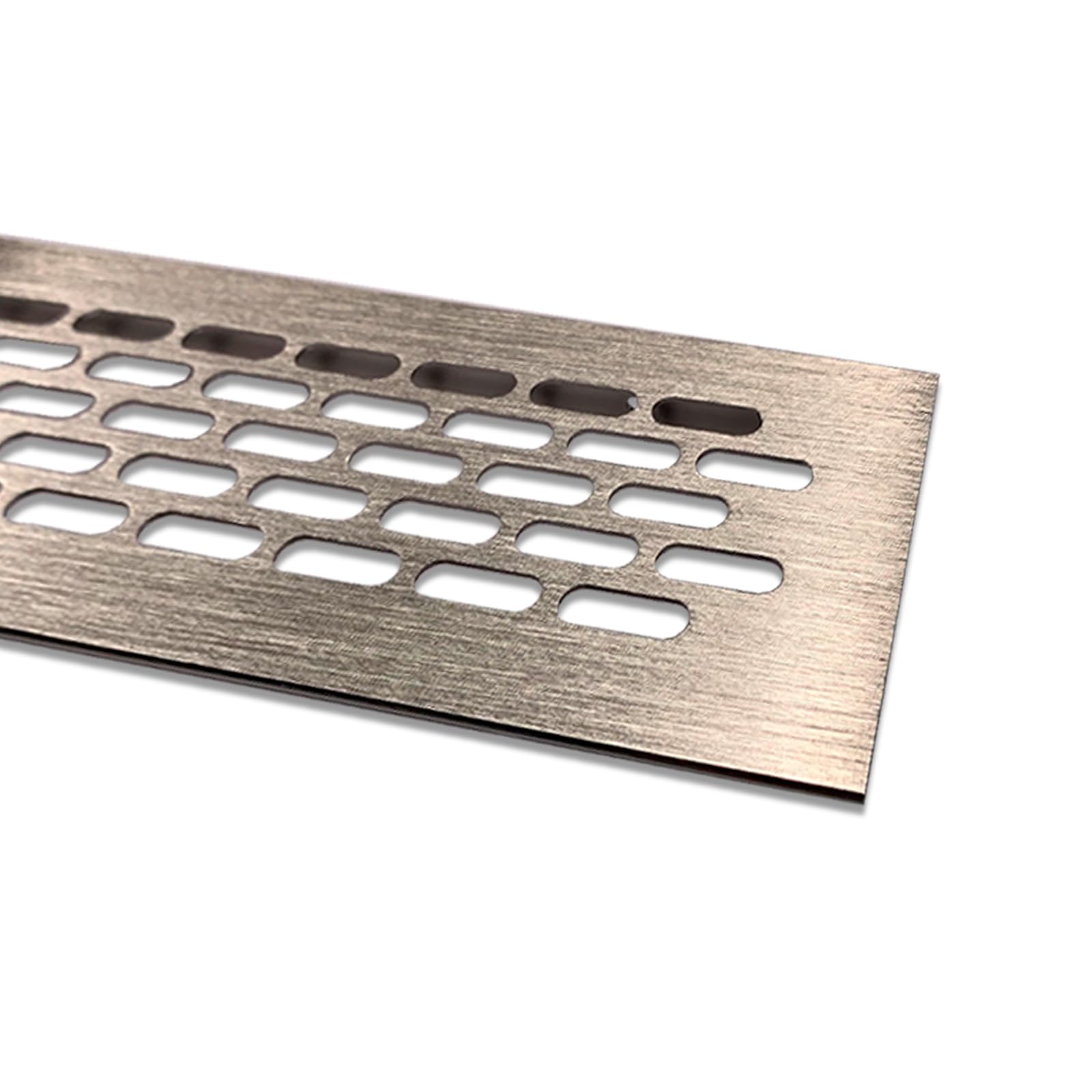 PRIOstahl Lüftungsgitter Alu 60x400mm Edelstahl gebürstet
