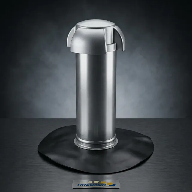 Rhedach Flachdach Aluminium-Flächenlüfter DN 100 Wetterkappe