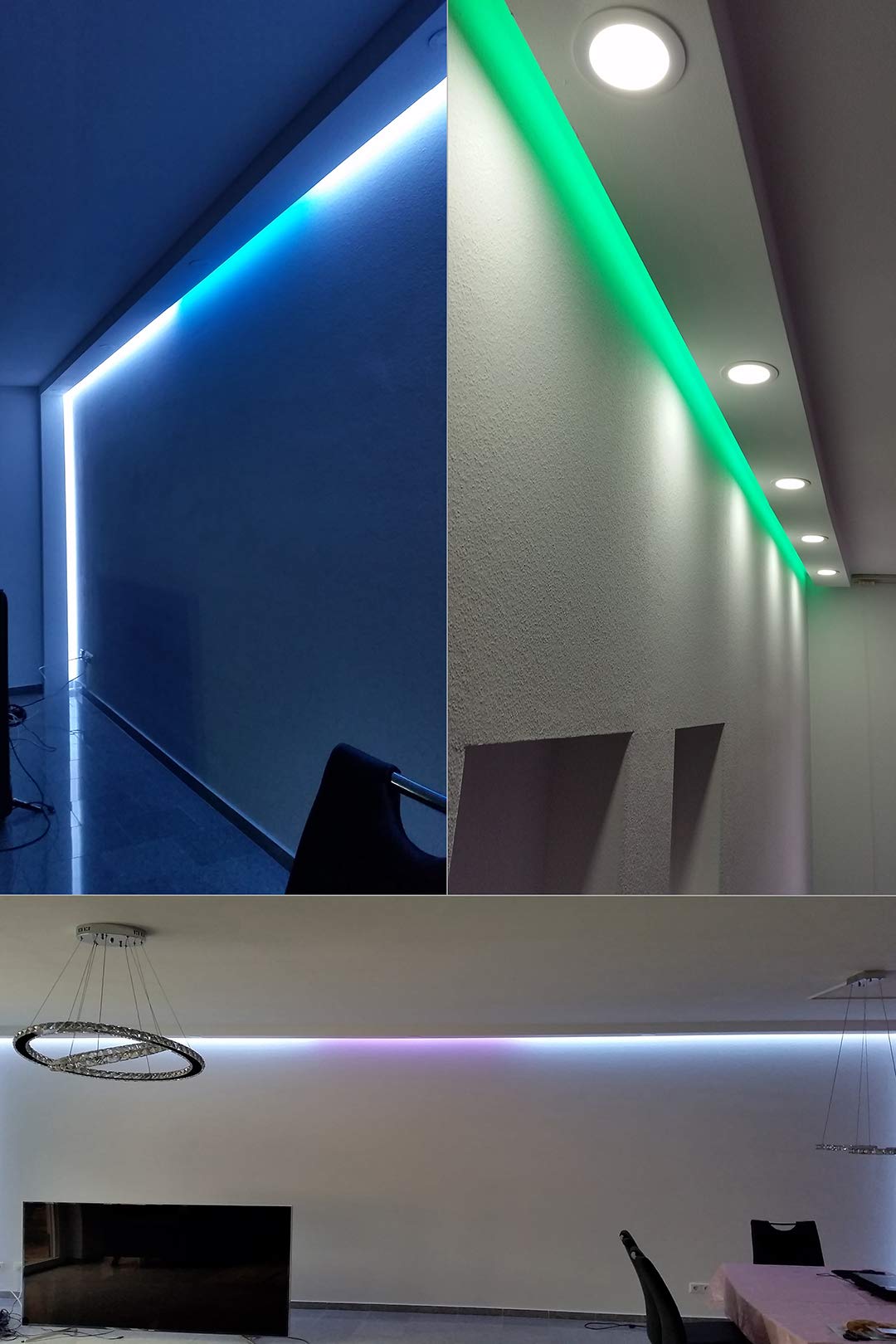 Hexim LED-10 Stuckleisten 75x45mm LED Profil PU 2m
