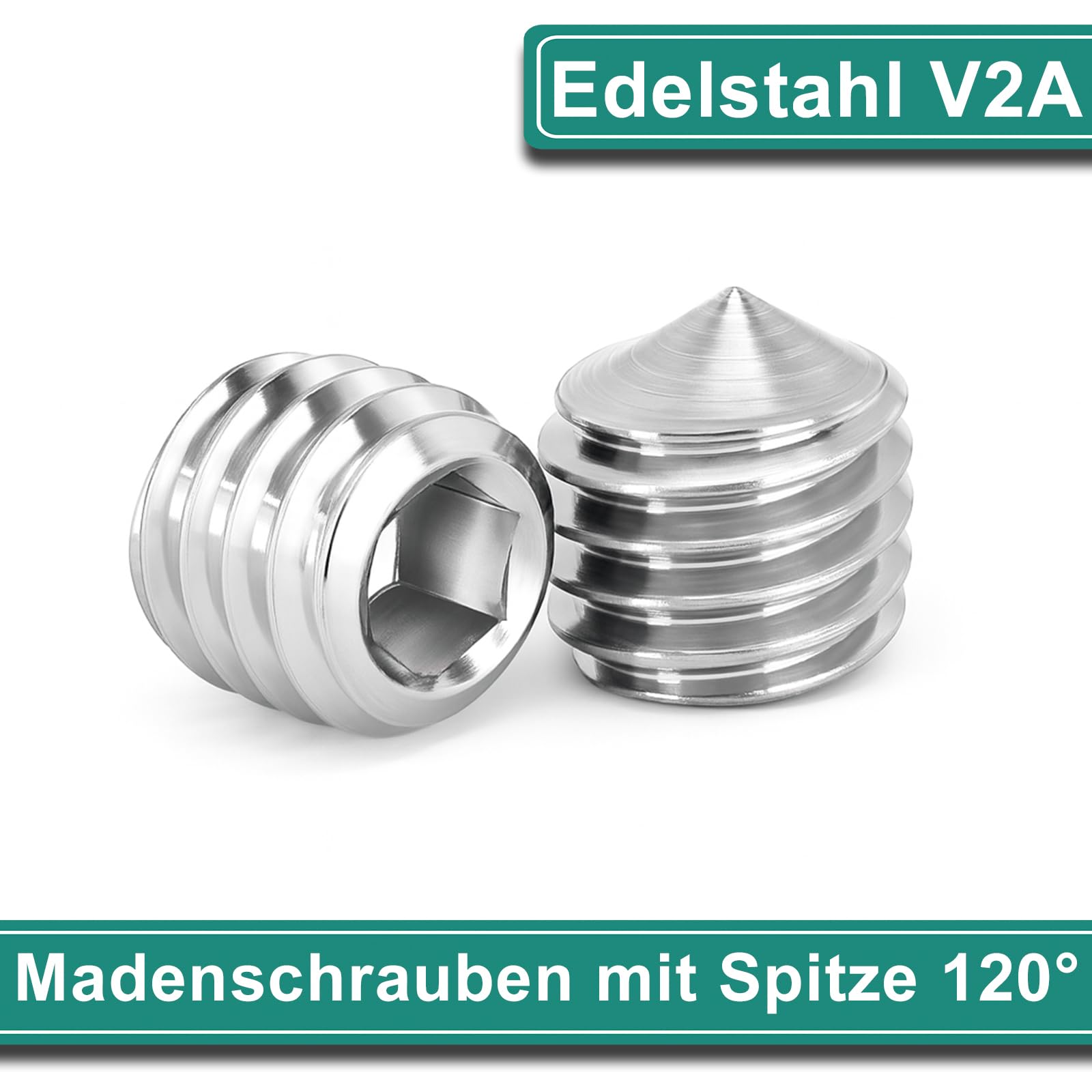 PRIOstahl Befestigungsmaterial Gewindestifte M5x5 10 Stück V2A