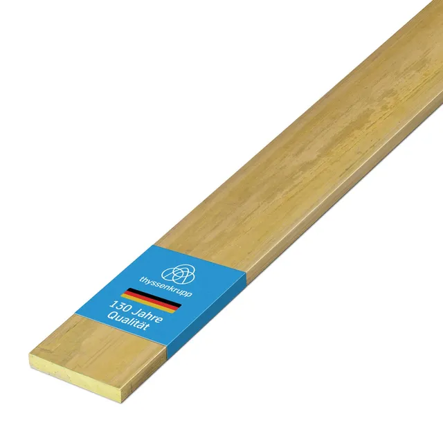 thyssenkrupp Messing Flachprofil CW617N 10x3 mm 1500 mm Flachstab