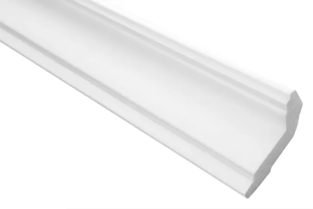 Hexim Stuckleisten E-32 XPS weiß 20 Meter 28x51 mm