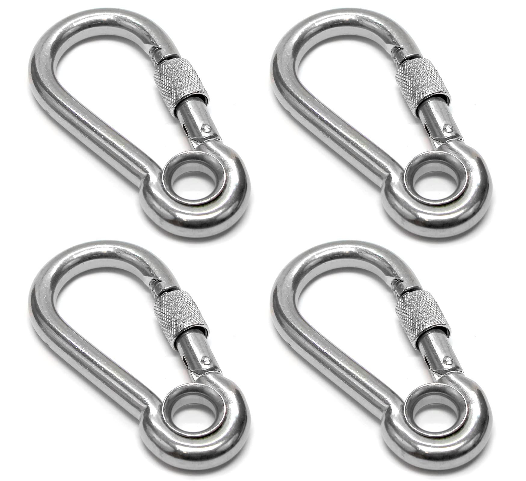 PRIOstahl Geländerbau Karabiner 4x40 mm V4A 4 Stück