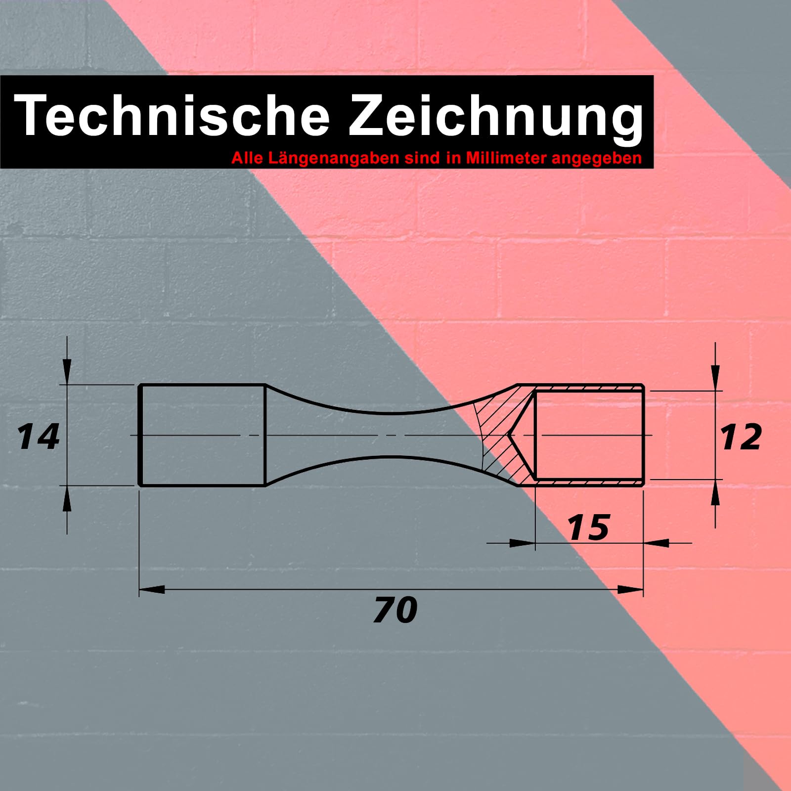 PRIOstahl Stabverbinder Flexibel 12mm 4 Stück Edelstahl V2A