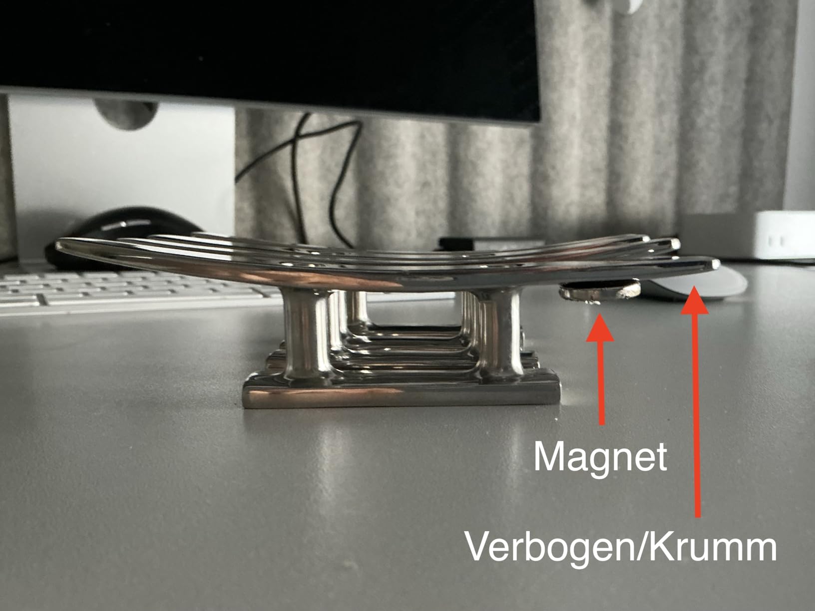 PRIOstahl Belegklampe Edelstahl 100mm 4 Stück V4A Flach