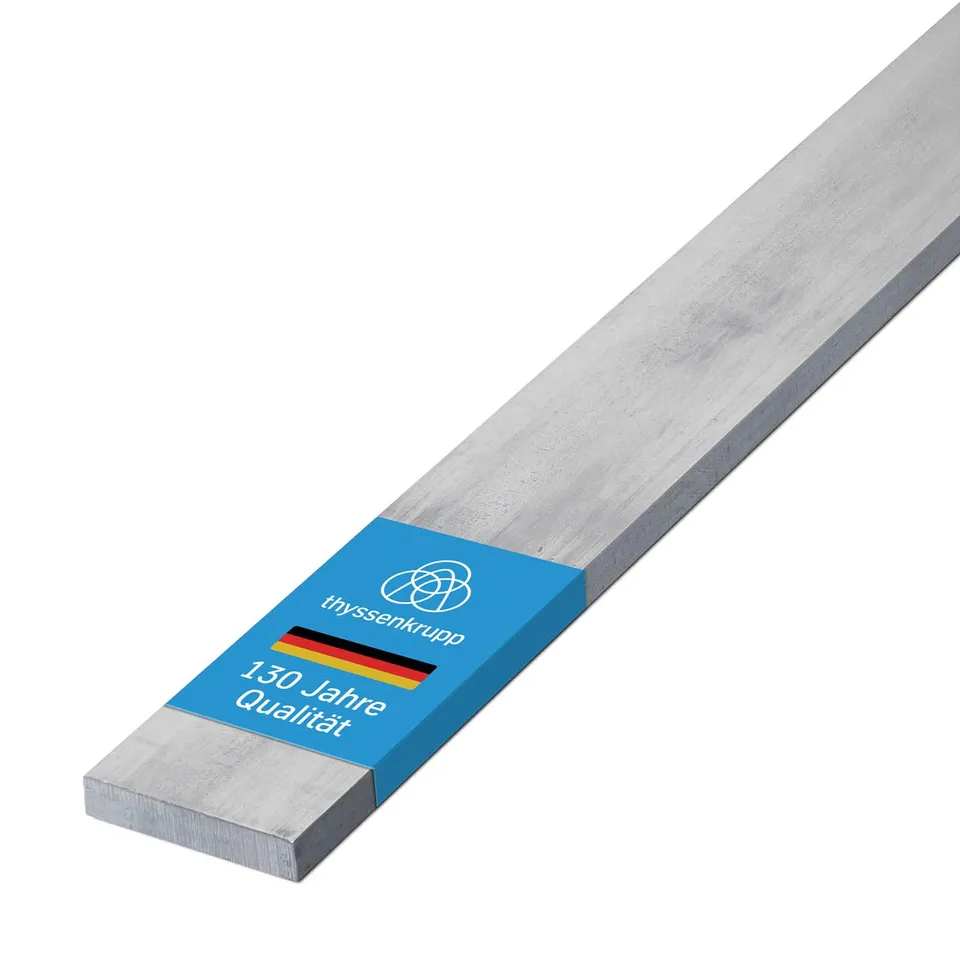 ThyssenKrupp Stainless Steel Flachstahl 40x10 mm 1500 mm V2A rostfrei