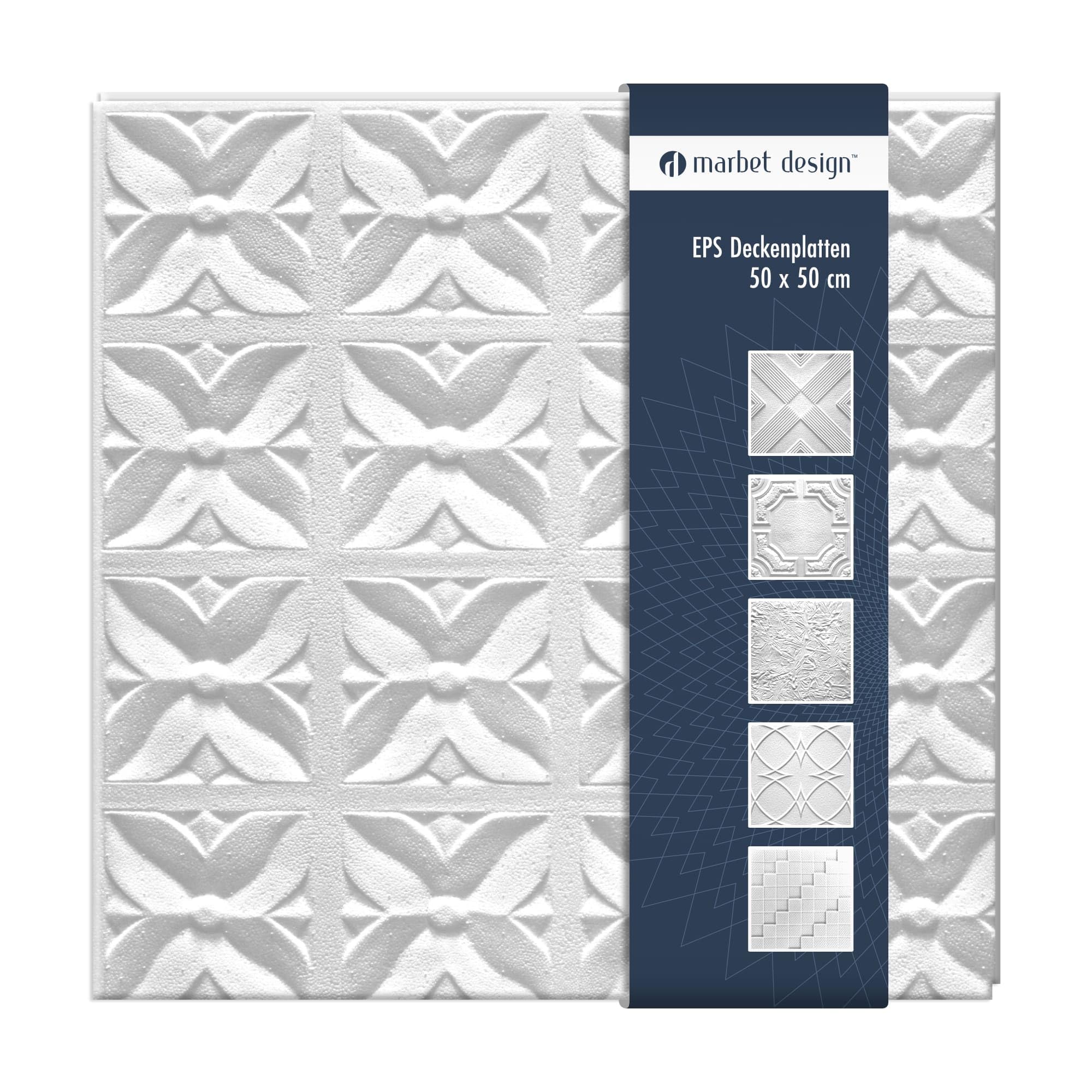 Hexim Caracas Deckenplatten EPS 50x50 cm 18 qm
