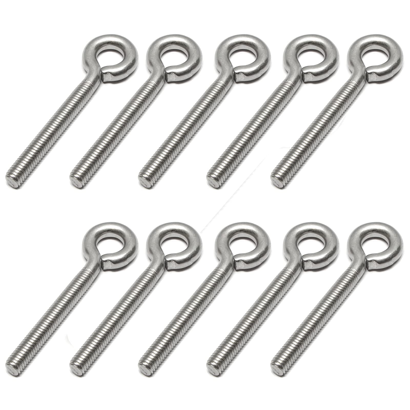 PRIOstahl Befestigungsmaterial Ösenschraube M6x50 10 Stück V2A