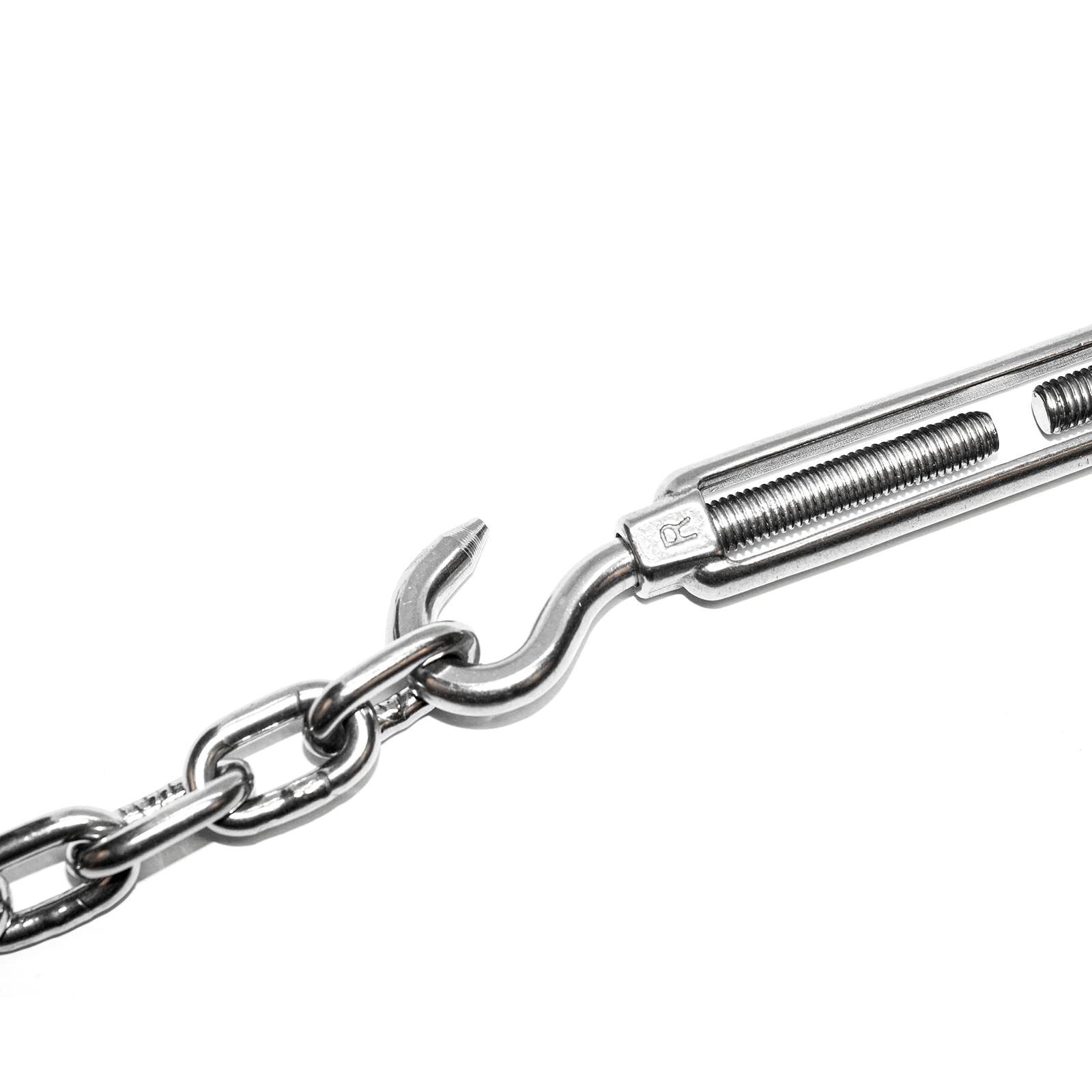 PRIOstahl Spannschloss M10 Haken-Haken Edelstahl V4A