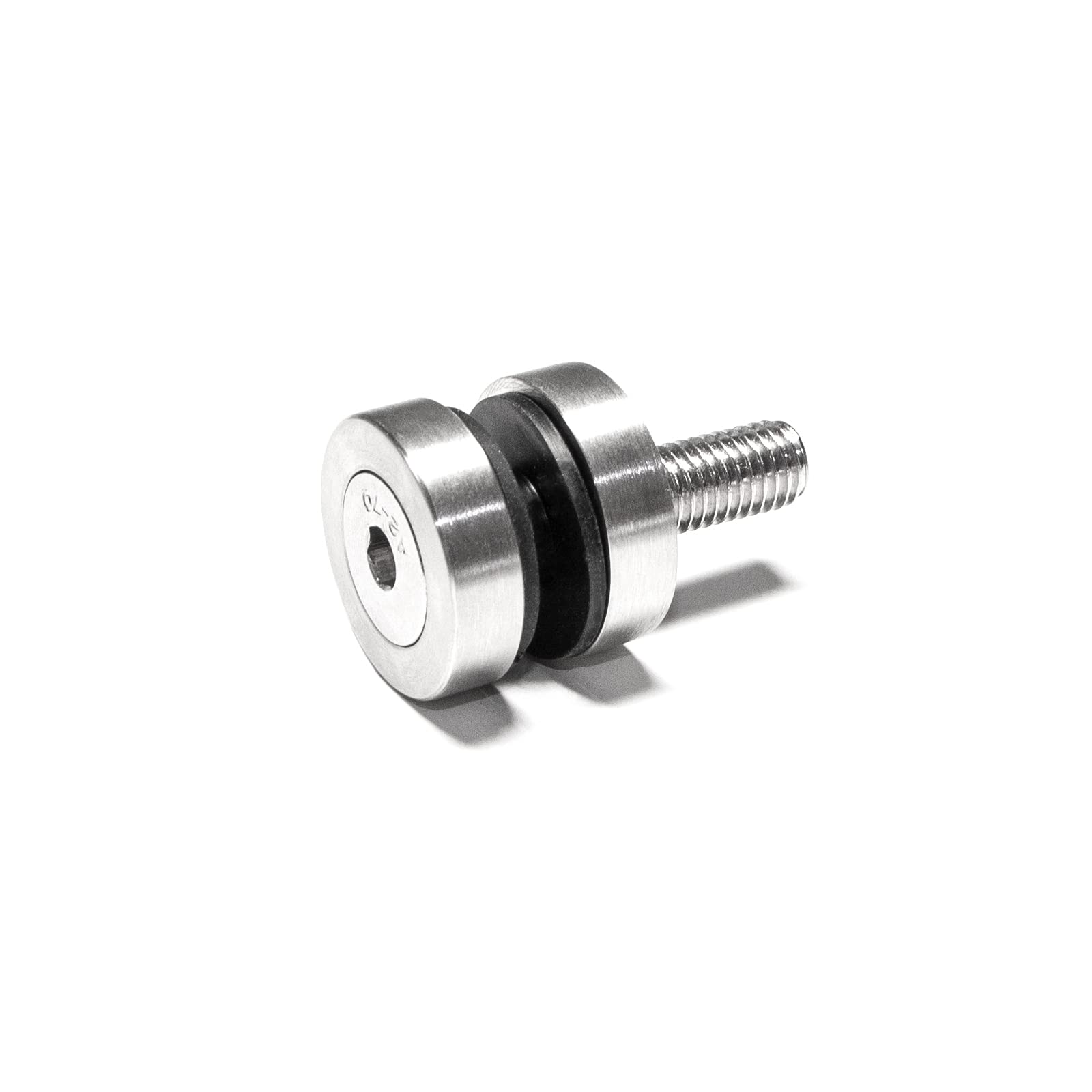 PRIOstahl Glaspunkthalter Ø42,4mm flach 8 Stück V2A