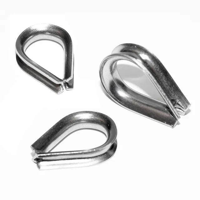 PRIOstahl Geländerbau Kausche 10 mm Edelstahl V4A 10 Stück