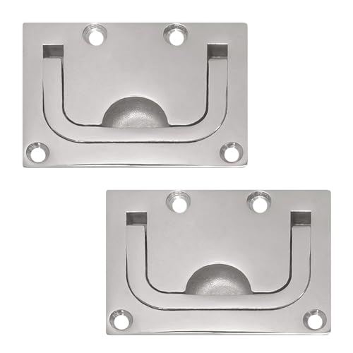 PRIOstahl Einlassgriff Bodenheber V4A 75x56 mm 2 Stück