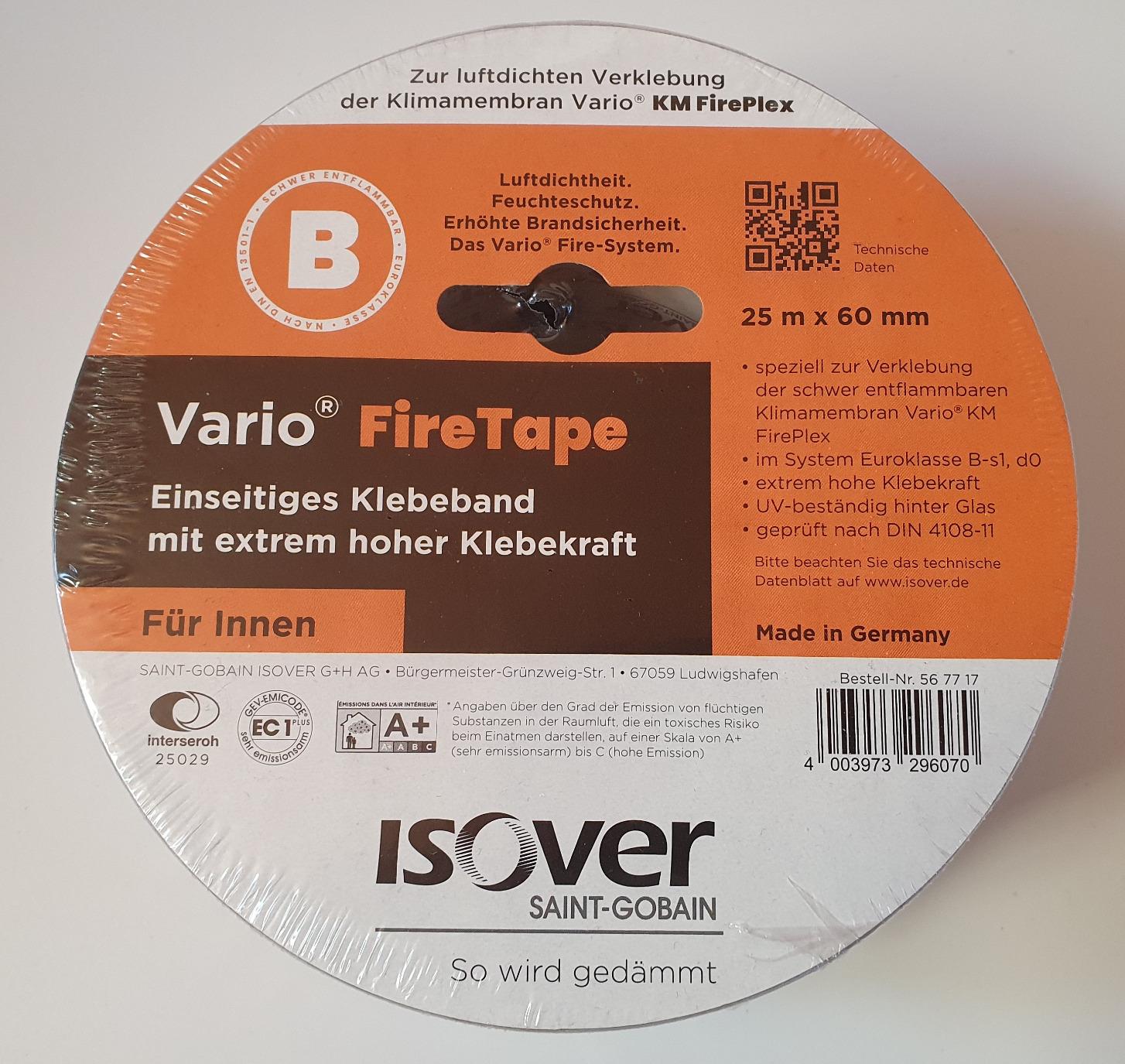 Isover Vario FireTape Klebeband 25 m x 60 mm