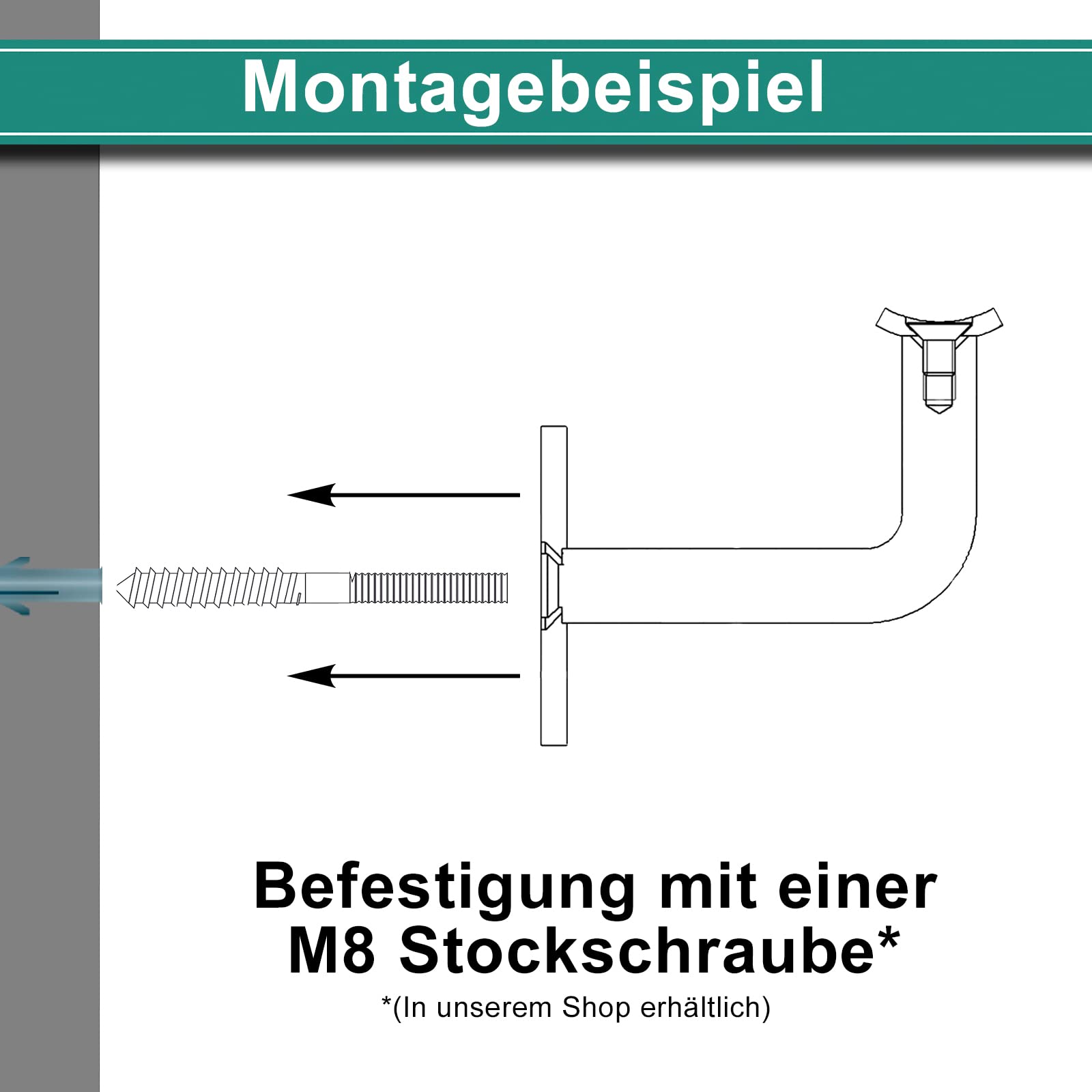 PRIOstahl Handlaufhalter 42,4mm Edelstahl V2A 4 Stück