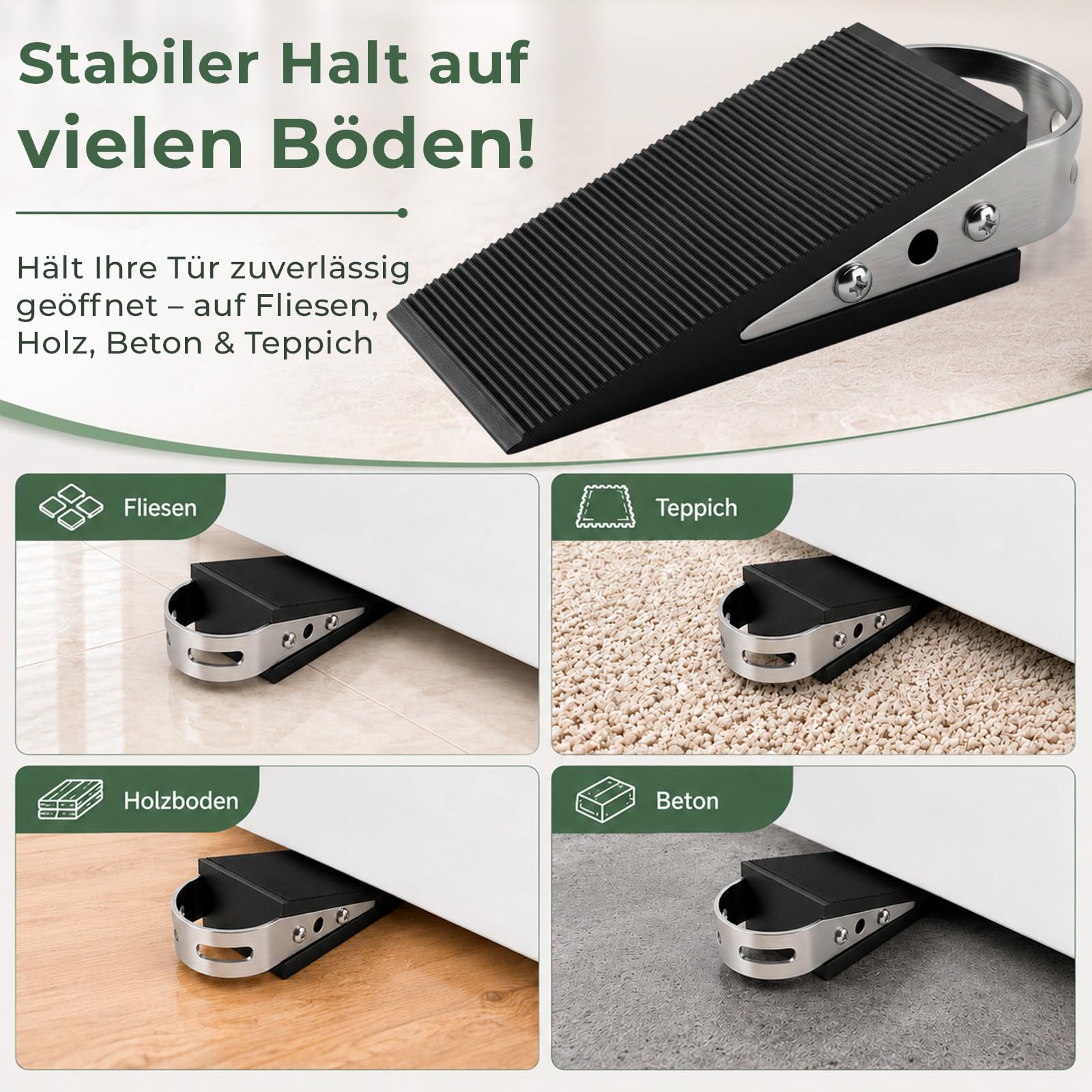 PRIOstahl Türkeil Türstopper 124x51x31 mm TPR 1 Stück