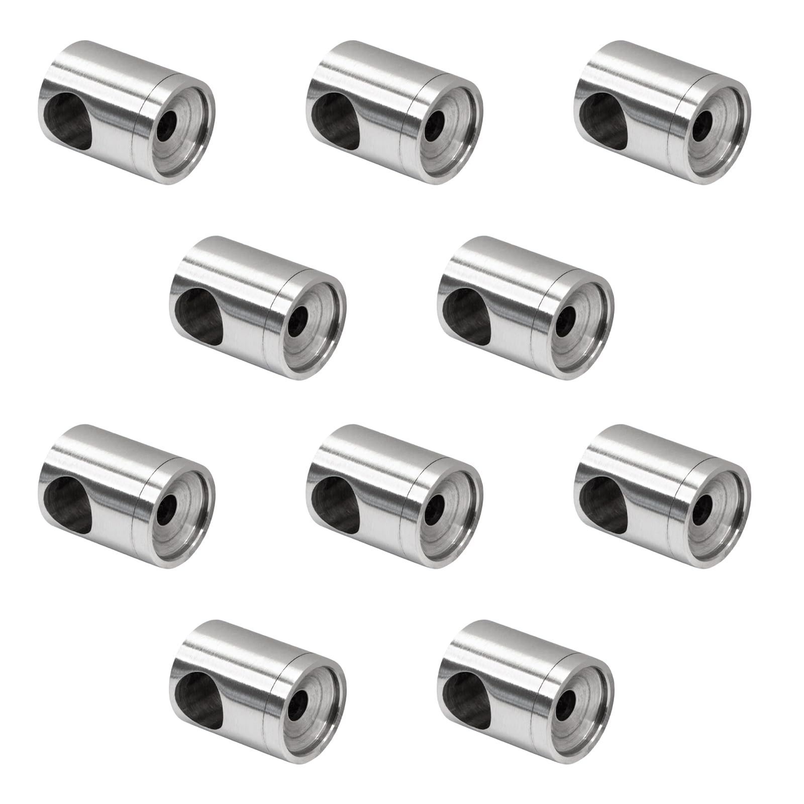 PRIOstahl Querstabhalter Ø12mm Edelstahl V2A 10 Stück Flach