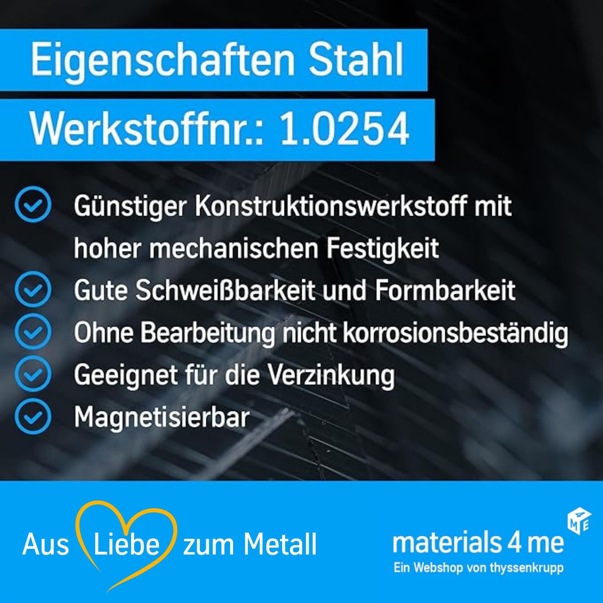 ThyssenKrupp Steel Rundrohr P235TR1 Stahlrohr 26,9x2,6mm 1000mm