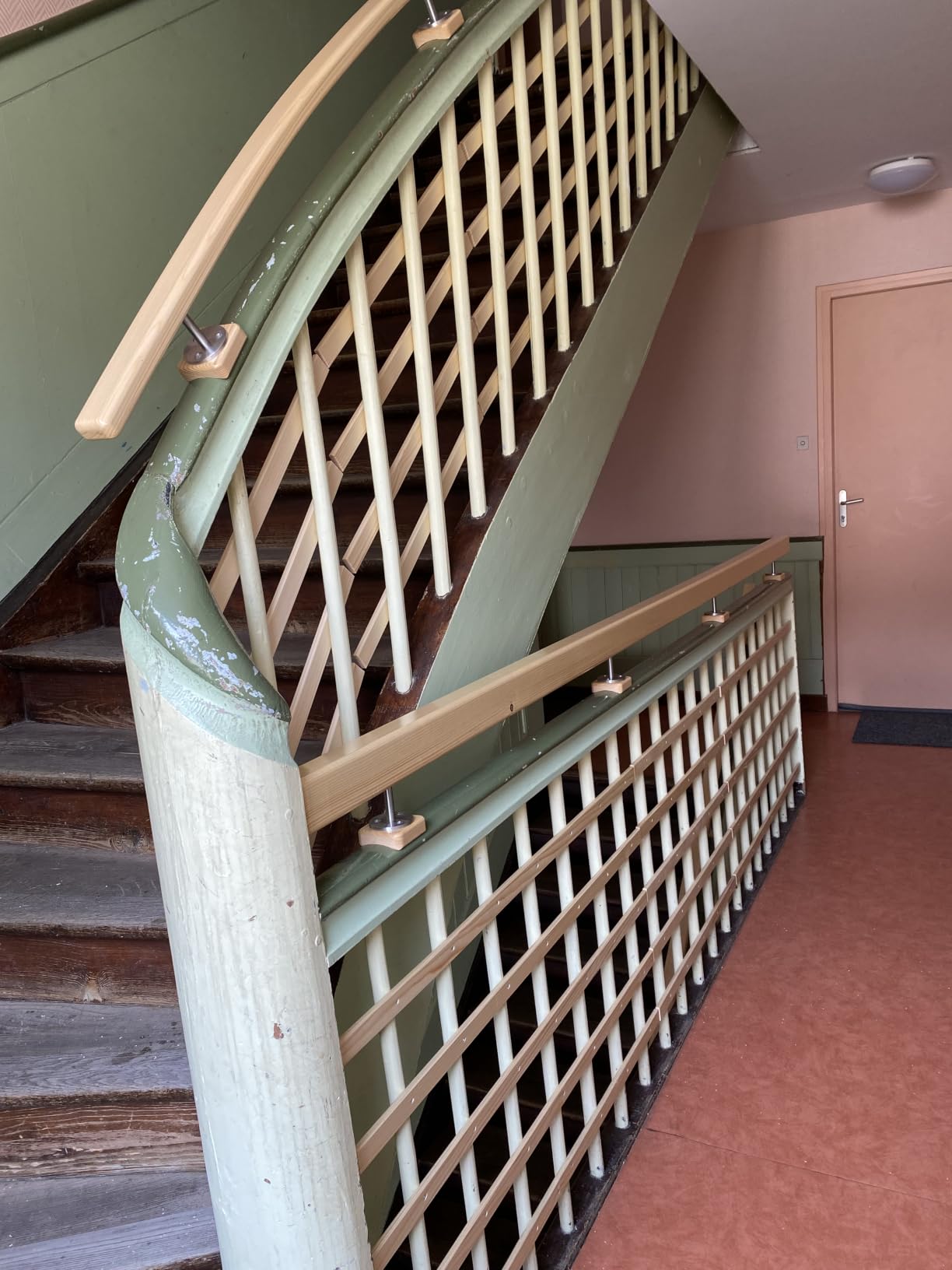 PRIOstahl Handlaufhalter flach V2A Wand 4 Stück