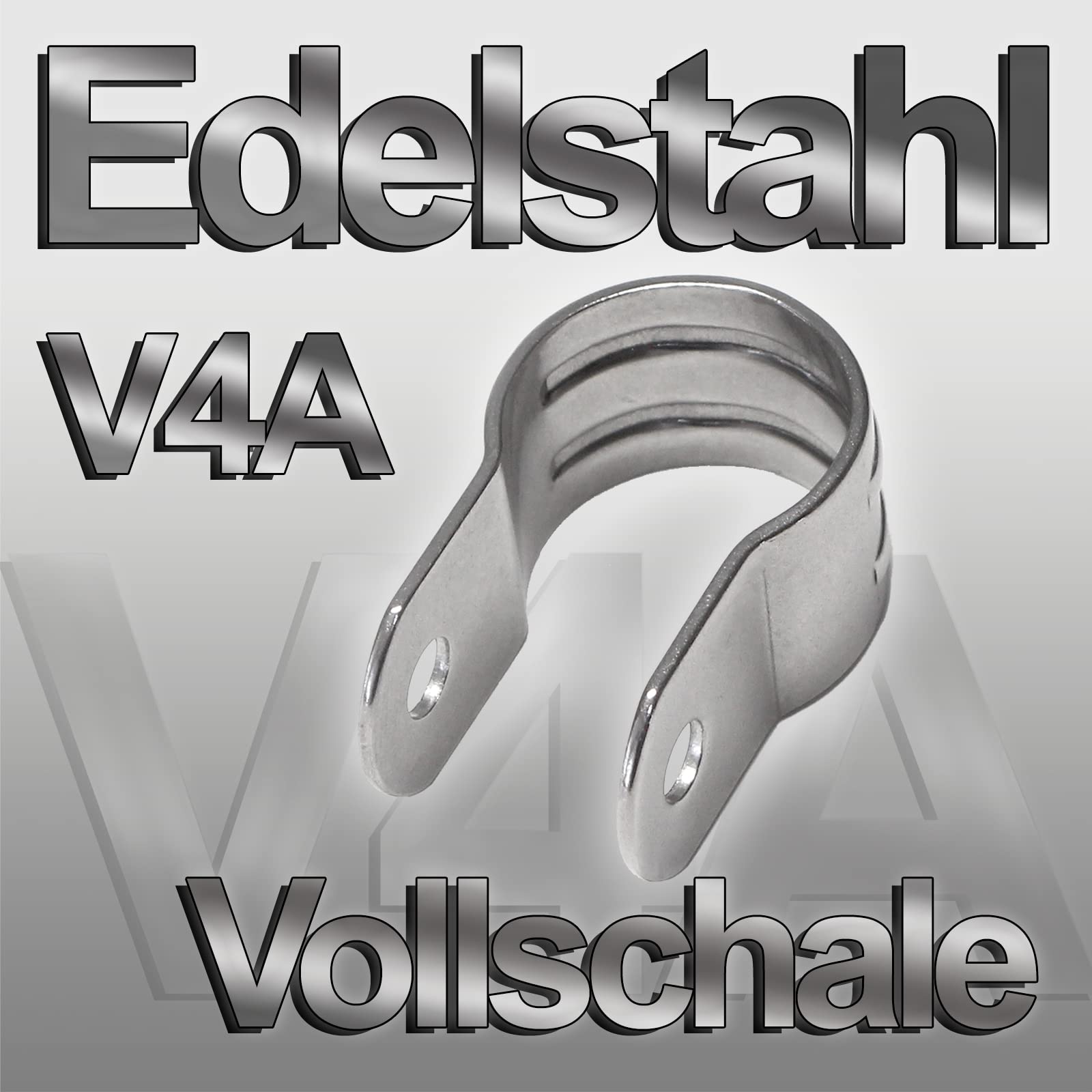 PRIOstahl U-Schelle 25mm Rohrschelle Edelstahl 2 Stück V4A