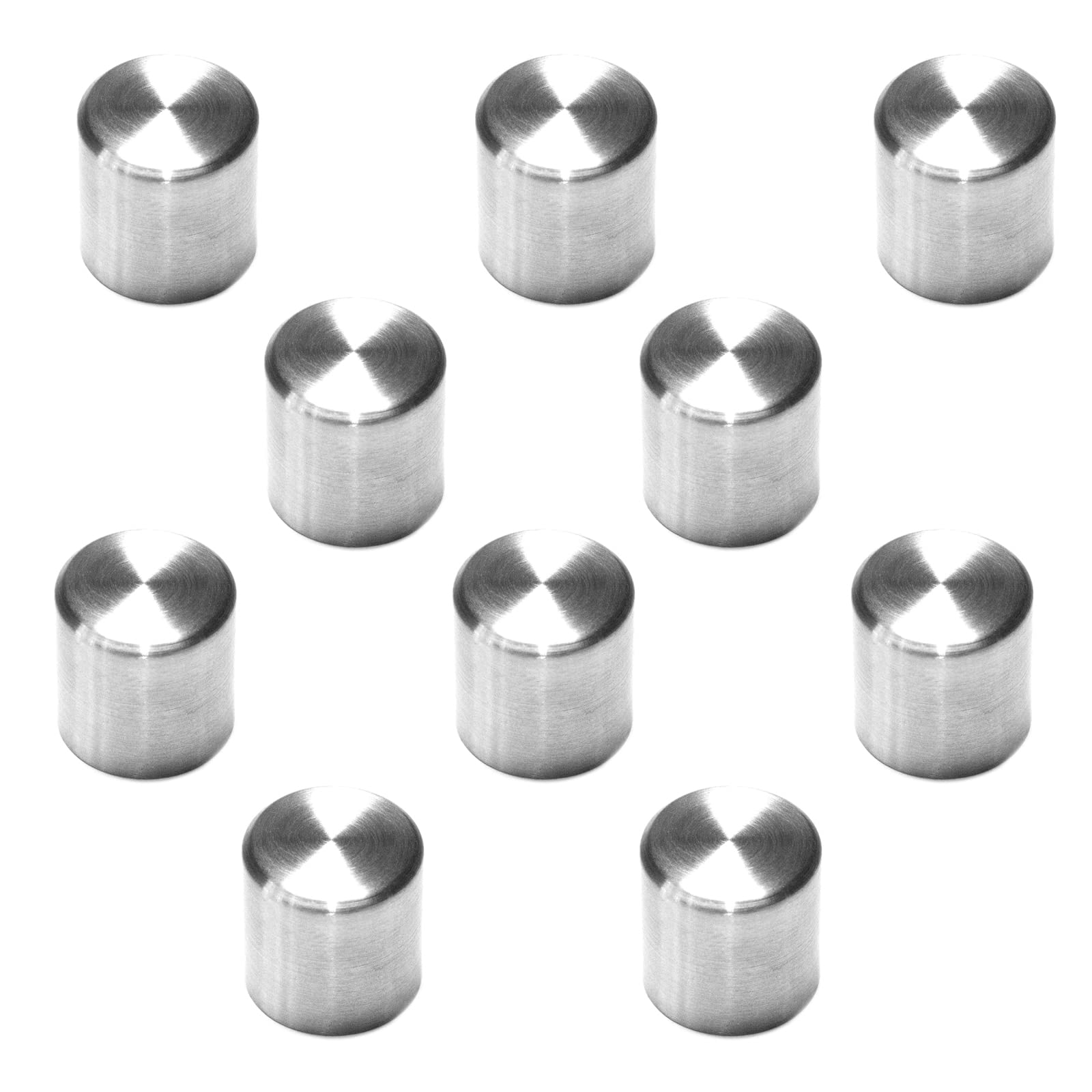 PRIOstahl Geländerbau Endkappe 12mm Edelstahl V2A 10 Stück