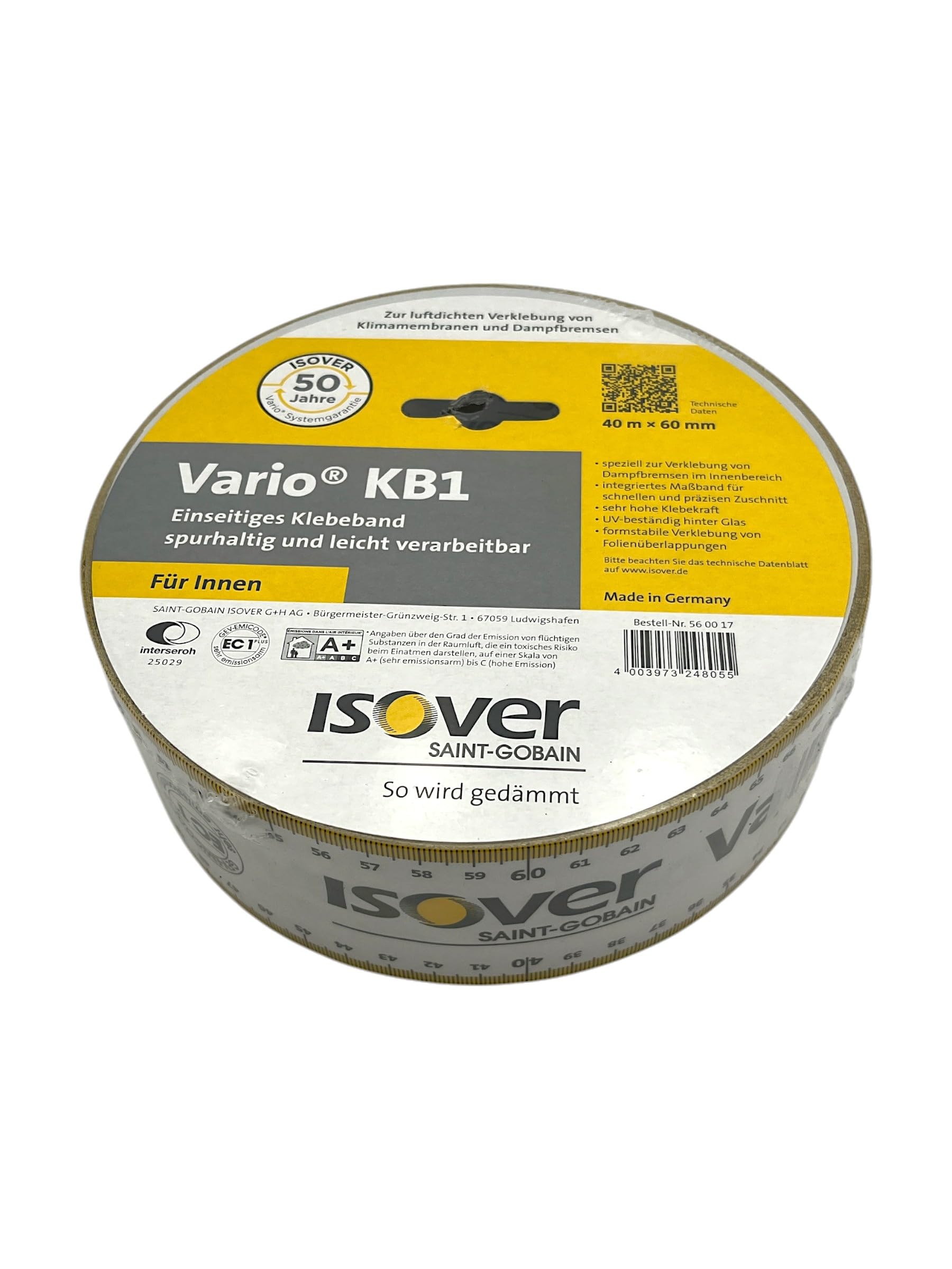 Isover Vario KB 1 Klebeband innen 60 mm x 40 m