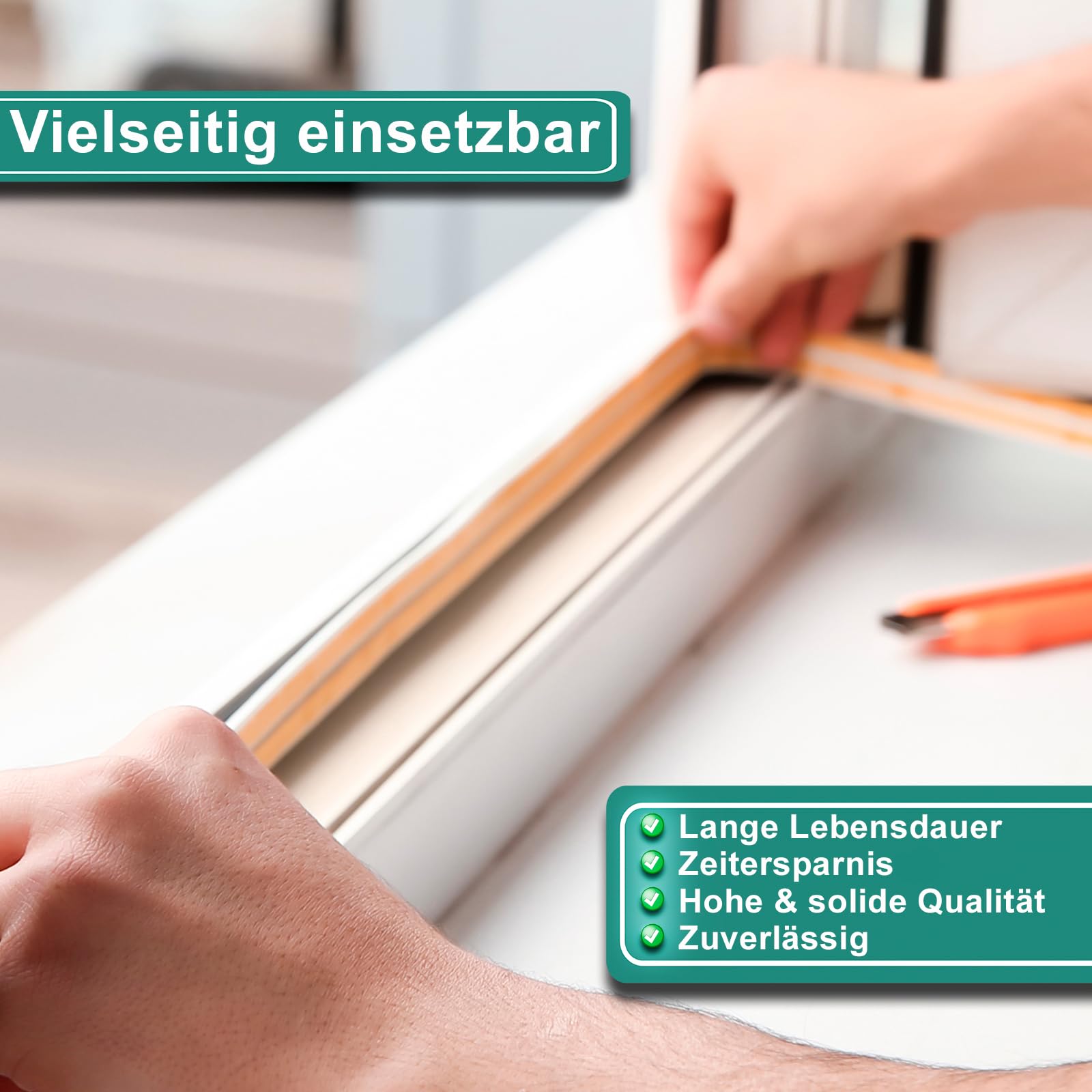 PRIOstahl Fensterdichtung selbstklebend weiss 50m P-Profil