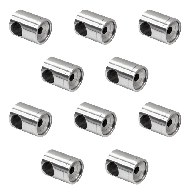 PRIOstahl Querstabhalter Ø12mm Edelstahl V2A 10 Stück Flach